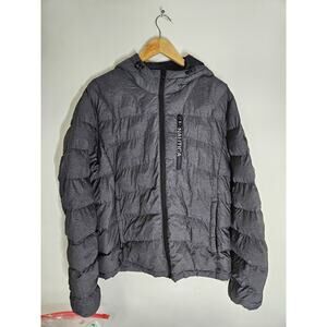 Nautica Men's Stretch Reversible Puffer Jacket Gray Size M Lightweight